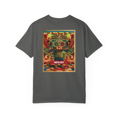 Garage Bucket Kids Presents Moth-Boy (higher quality shirt)