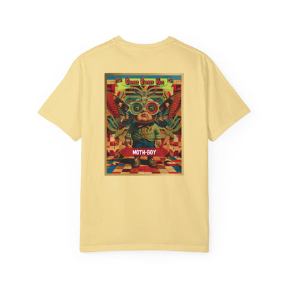 Garage Bucket Kids Presents Moth-Boy (higher quality shirt)