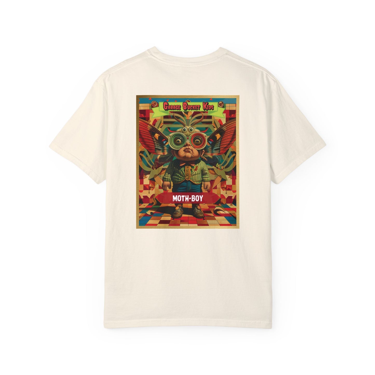 Garage Bucket Kids Presents Moth-Boy (higher quality shirt)