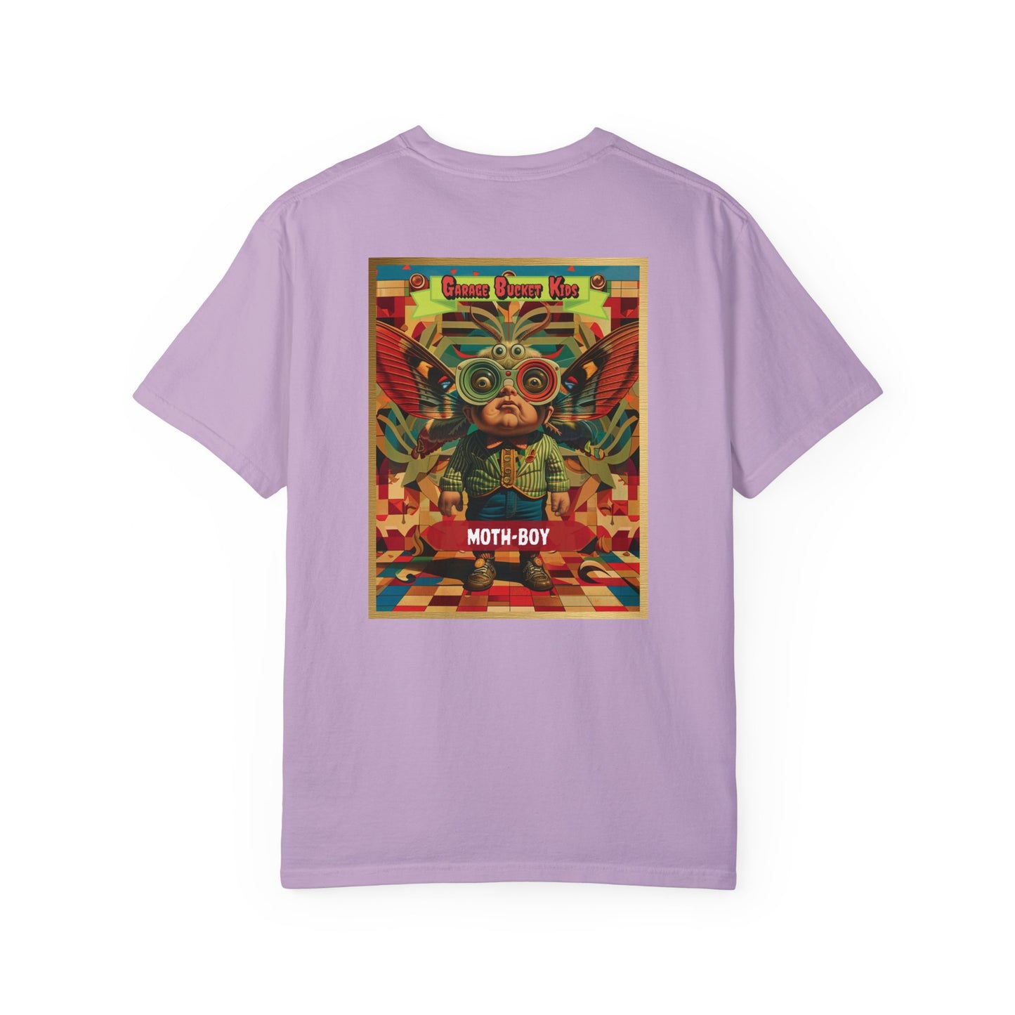 Garage Bucket Kids Presents Moth-Boy (higher quality shirt)