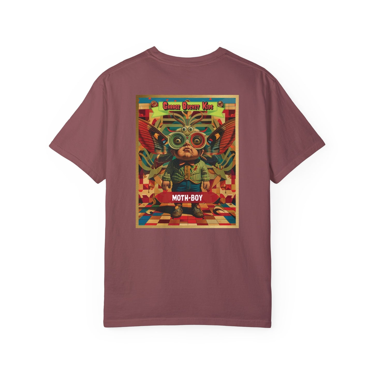 Garage Bucket Kids Presents Moth-Boy (higher quality shirt)