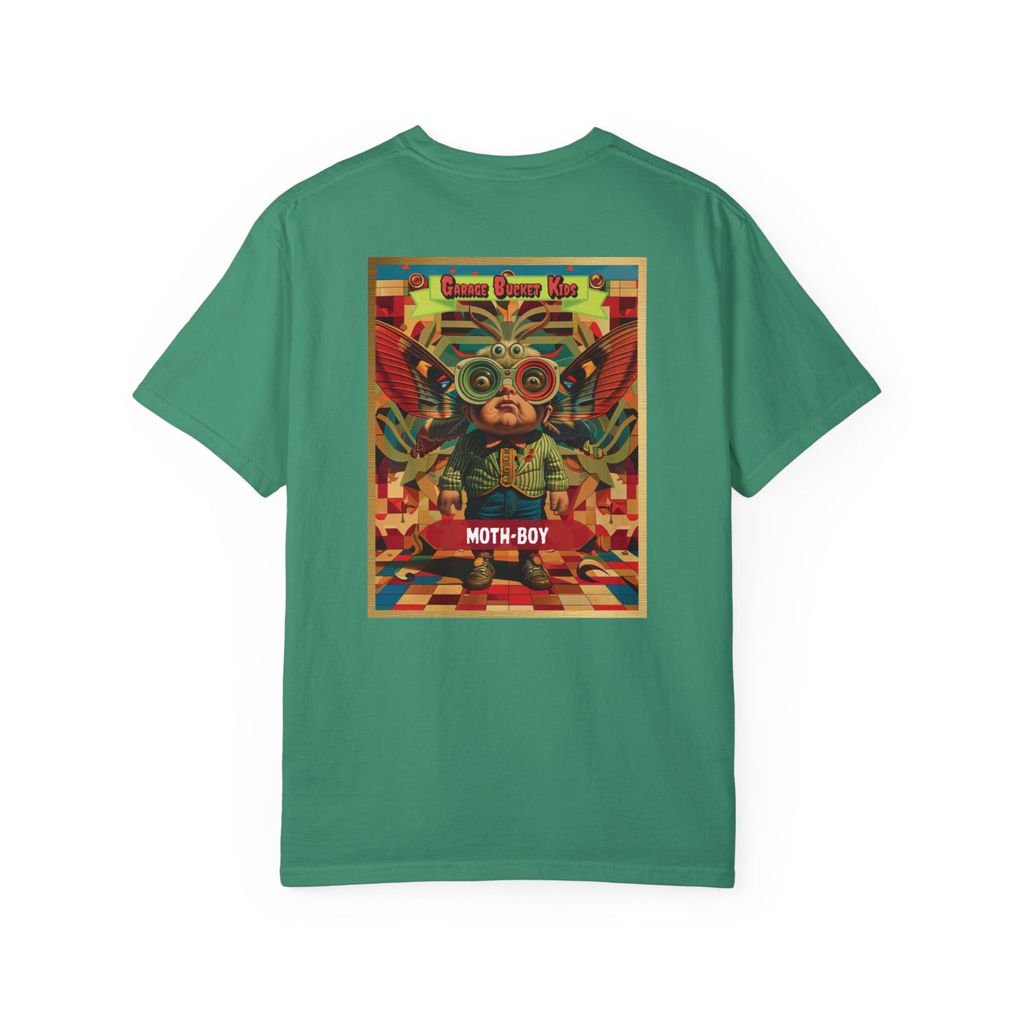 Garage Bucket Kids Presents Moth-Boy (higher quality shirt)