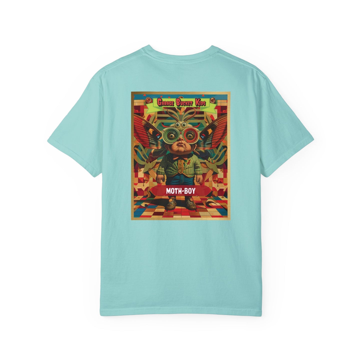 Garage Bucket Kids Presents Moth-Boy (higher quality shirt)