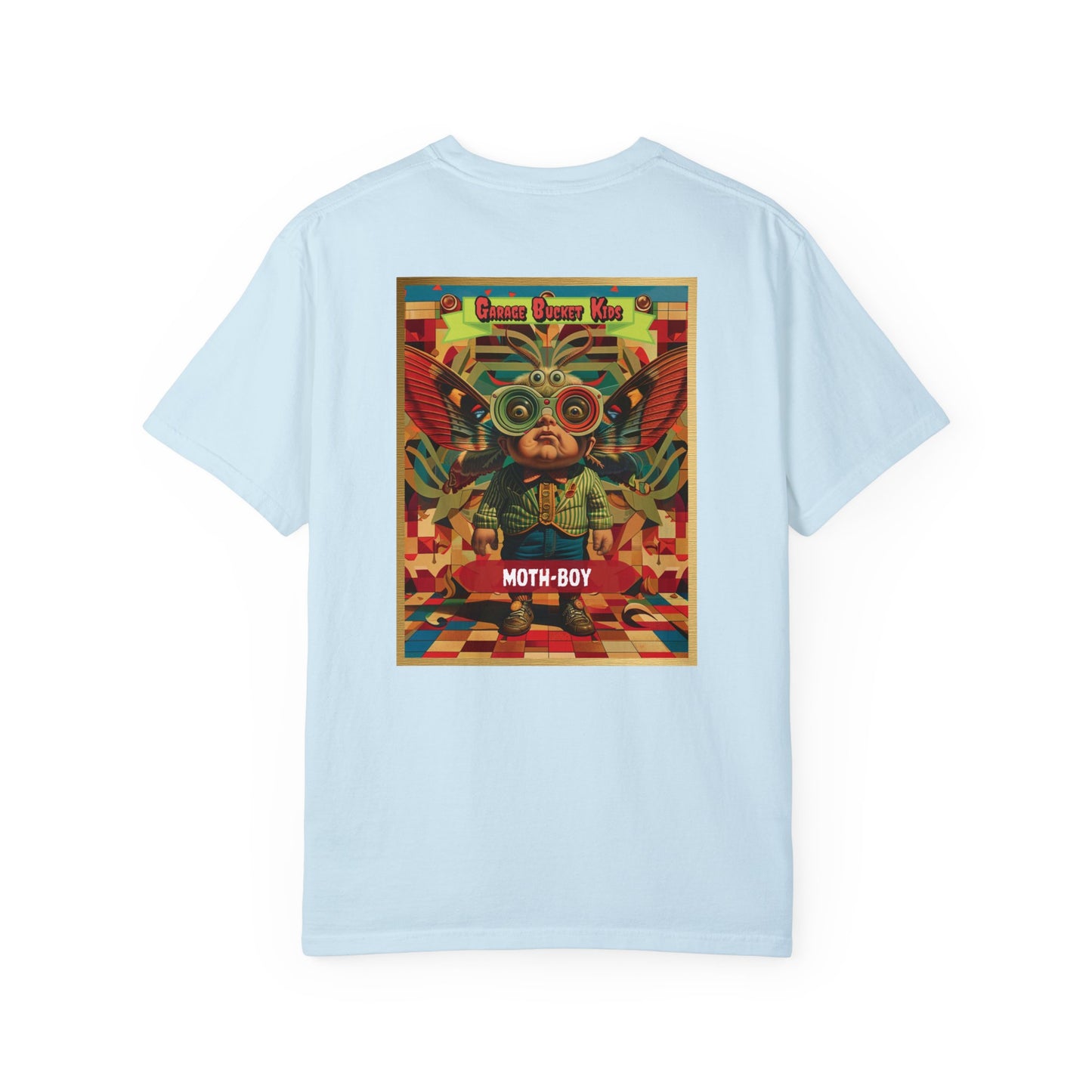 Garage Bucket Kids Presents Moth-Boy (higher quality shirt)