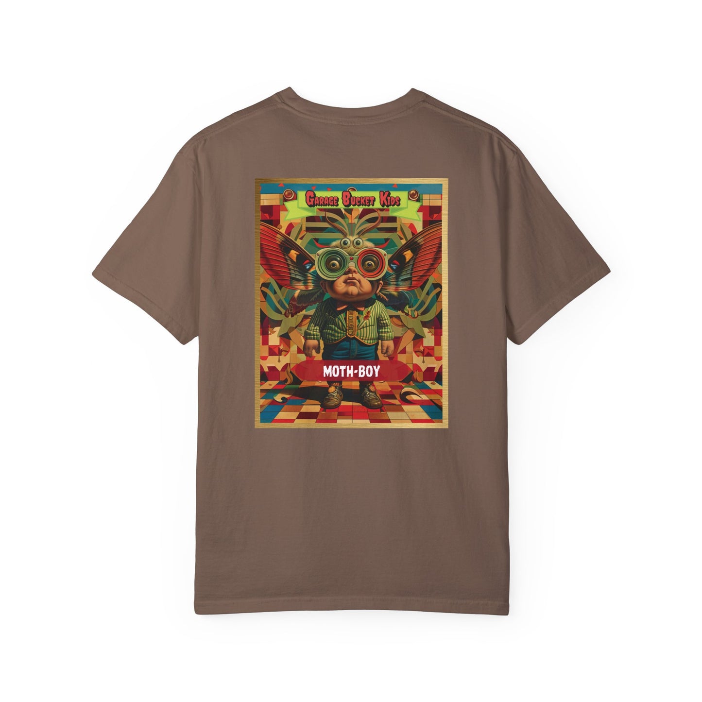 Garage Bucket Kids Presents Moth-Boy (higher quality shirt)